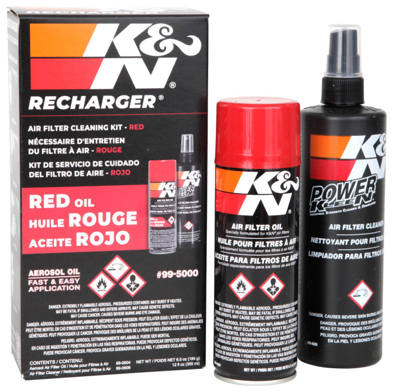 K&N Engineering Part 99-5000 Aerosol Oil Recharger Service Kit for Air Filters