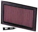 K&N Engineering Part KA-2508 High-Flow Replacement Air Filter for Kawasaki Ninja 250R and 300 Models