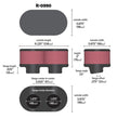 K&N Engineering R-0990 Universal Rubber Air Filter for Automotive and Equipment Applications