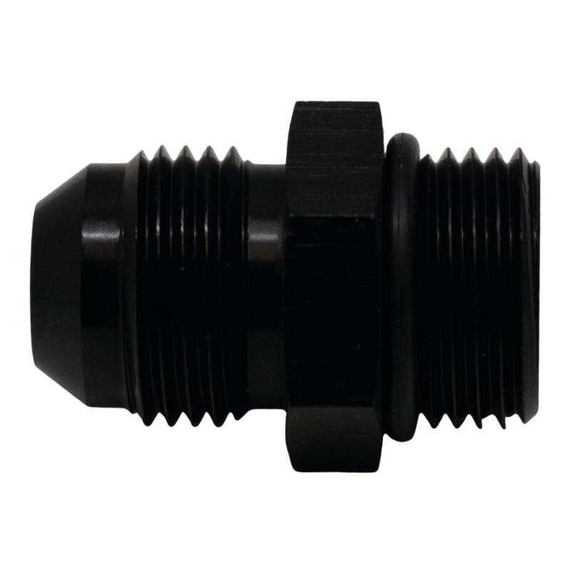 DeatschWerks 8AN ORB Male to 8AN Male Flare Adapter with O-Ring - Matte Black