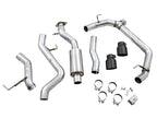 AWE Tuning 0FG Dual Rear Exit Exhaust with BashGuard™ for Ford Bronco – Diamond Black Tips
