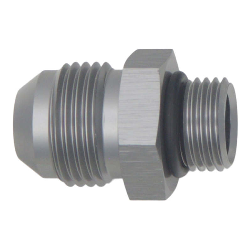 DeatschWerks 6AN ORB Male to 8AN Male Flare Adapter with O-Ring - Anodized Titanium