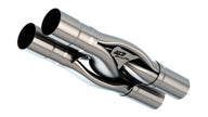 Borla Universal Hydroformed SwitchFire X-Pipe with 3-Inch Inlet and Outlets – No Notches