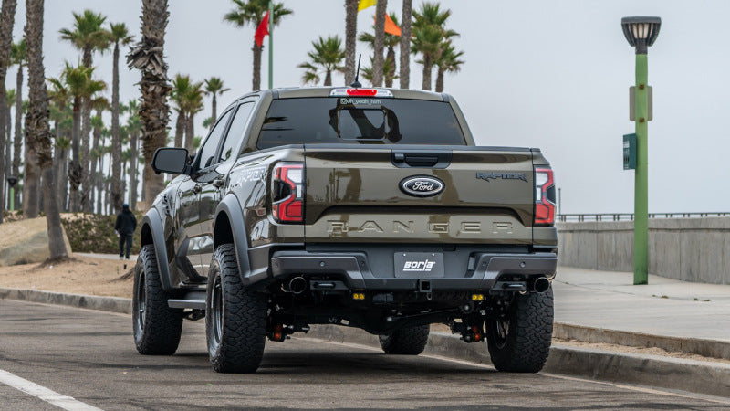 Borla 24-25 Ford Ranger Raptor 2.75-inch Tailpipe Kit with Brawler Ceramic Black Tips - Part #60743BC