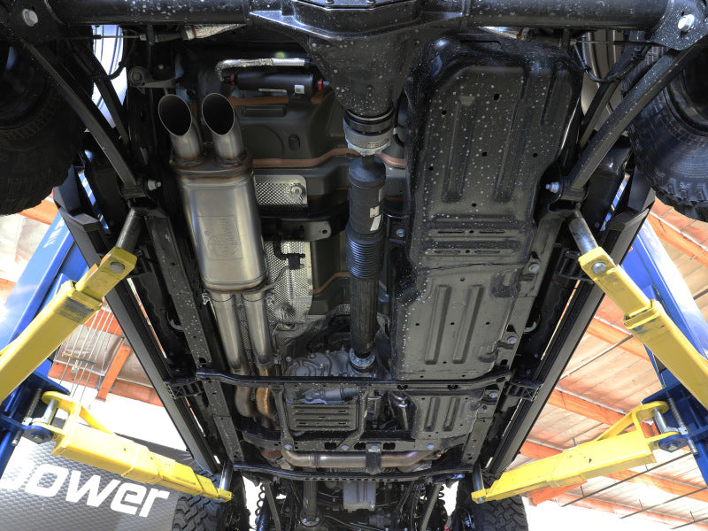 aFe Rock Basher 3-Inch Stainless Steel Cat-Back Exhaust System for Jeep Wrangler JL (2021-2025) with V8-6.4L (Part #49-38099)
