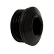 DeatschWerks 8AN ORB Male Plug with Low Profile Internal Allen Hex - Matte Black Finish