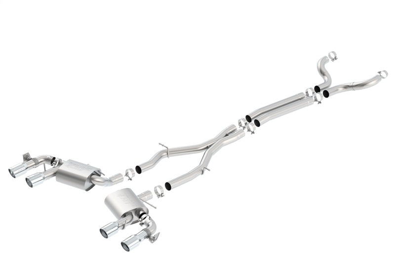 Borla S-Type Cat-Back Exhaust System for 2017-2023 Chevrolet Camaro ZL1 6.2L V8 with NPP Valves