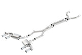 Borla S-Type Cat-Back Exhaust System for 2017-2023 Chevrolet Camaro ZL1 6.2L V8 with NPP Valves
