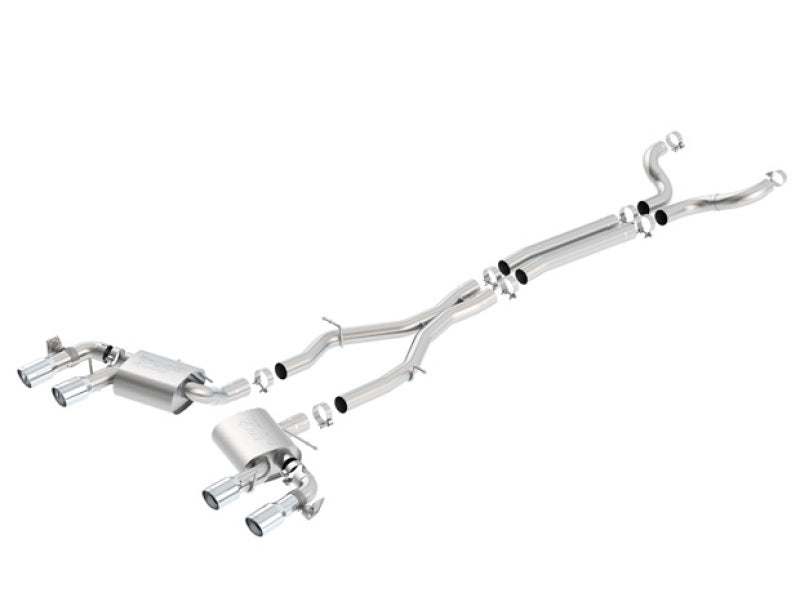 Borla S-Type Cat-Back Exhaust System for 2017-2023 Chevrolet Camaro ZL1 6.2L V8 with NPP Valves