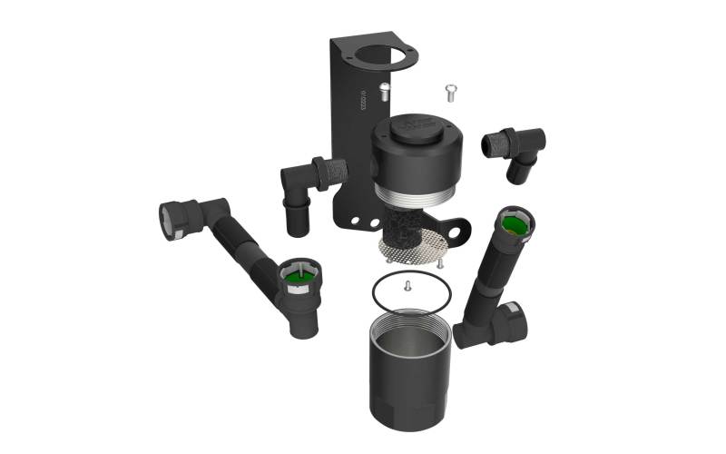 K&N Engineering 81-0803 Air Oil Separator for Dodge Challenger, Charger, Jeep Grand Cherokee 6.2L V8