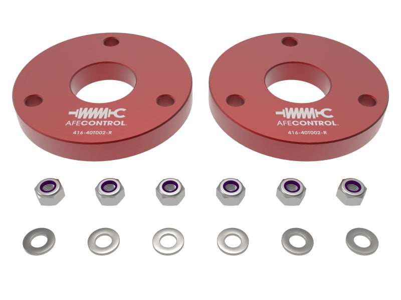 aFe CONTROL 1.25 Inch Leveling Kit for Chevrolet Colorado ZR2 / GMC Canyon AT4X 2023-2024 with Red Anodized Finish