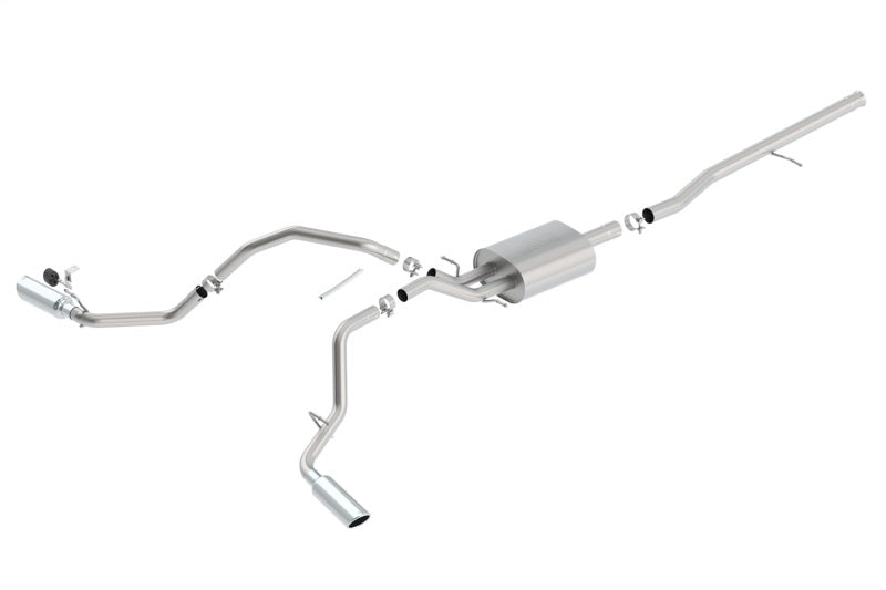 Borla S-Type Cat-Back Exhaust System for 2014-2018 Chevrolet Silverado 1500 & GMC Sierra 1500 with 5.3L V8