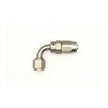 DeatschWerks 6AN Female Swivel 90-Degree Hose End CPE – Anodized DW Titanium Fuel Fitting