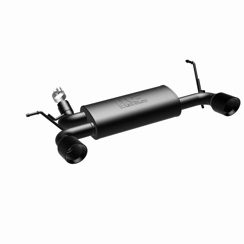 MagnaFlow 07-17 Jeep Wrangler JK 3.8/3.6L Dual Split Rear Exit Black Axle-Back Exhaust System