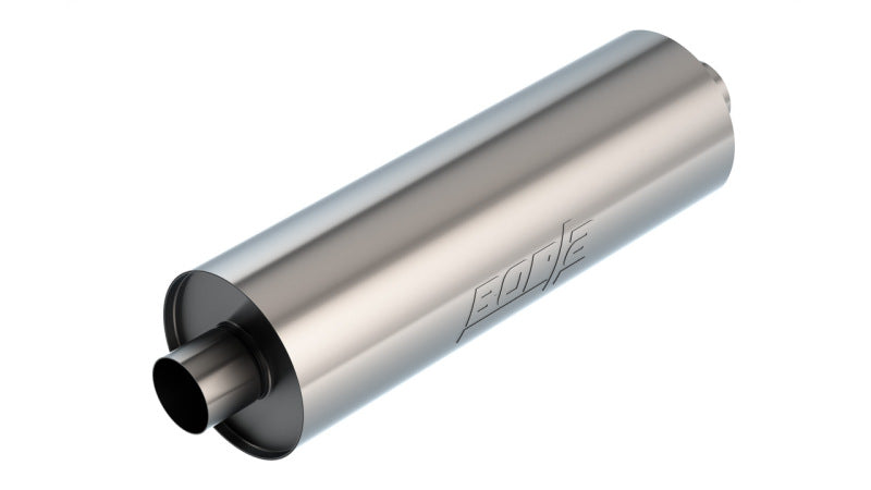 Borla Specialty Muffler 3-Inch Center Inlet/Outlet, 7.75-Inch Diameter, 24-Inch Long Body – Touring Heavy Duty Truck Muffler