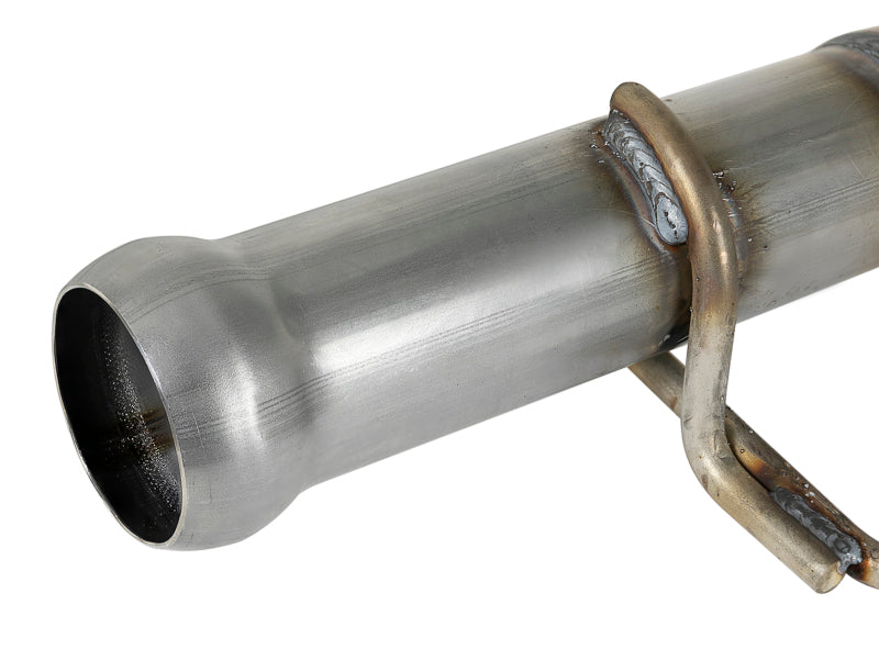 aFe Power Twisted Steel Y-Pipe 2-1/4 Inch to 2-1/2 Inch 409 Stainless Steel for Jeep Wrangler JL & Gladiator JT V6-3.6L