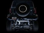AWE Tuning 0FG Dual Rear Exit Exhaust with BashGuard™ for Ford Bronco – Diamond Black Tips
