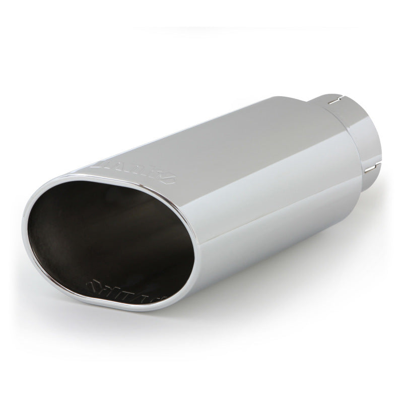 Banks Power Tailpipe Tip Kit - SS Obround Slash Cut Chrome Finish for 4-Inch Exhaust Pipes