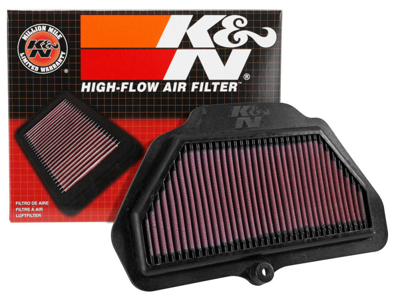K&N Engineering Part KA-1016 High-Flow Replacement Air Filter for Kawasaki ZX1000 Ninja ZX-10R (2016-2018)