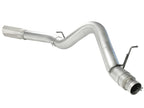 aFe Atlas 5-Inch DPF-Back Aluminized Steel Exhaust System with Polished Tip for GM Silverado 2500 HD Diesel 2011-2014