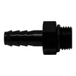 DeatschWerks 6AN ORB Male to 5/16 inch Male Triple Barb Fitting with O-Ring - Anodized Matte Black