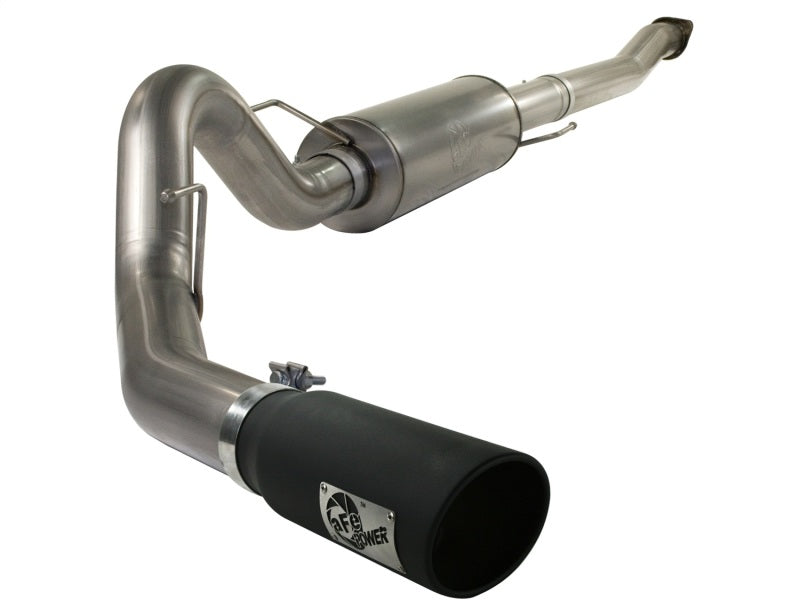 aFe MACH Force XP 4-Inch Stainless Steel Cat-Back Exhaust System with Black Tip for Ford F-150 2011-2014 V6-3.5L