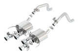 Borla ATAK Axle-Back Exhaust System for 2014-2019 Chevrolet Corvette C7 6.2L V8 with AFM & NPP Valves