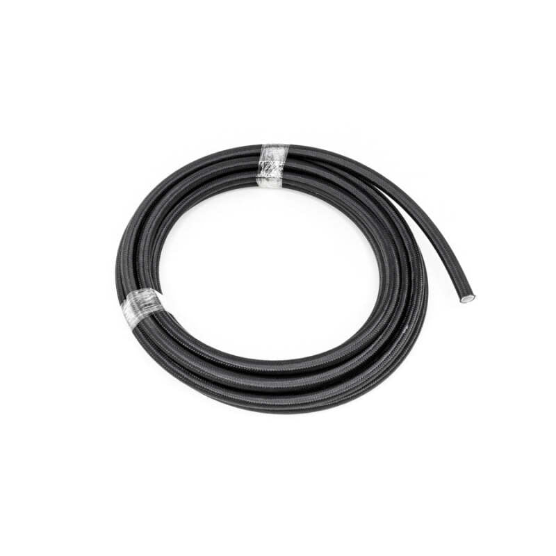 DeatschWerks 8AN Black Nylon Braided PTFE Fuel Line - 20 Feet