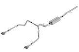 Borla 140772CF Touring Cat-Back Exhaust System for Chevrolet Silverado 1500 & GMC Sierra 1500 with 6.2L V8 – Carbon Fiber Tips