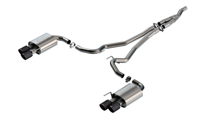 Borla 2024-2025 Ford Mustang 2.3L EcoBoost ATAK Cat-Back Exhaust System with Quad Tips – Non-Active Exhaust