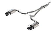 Borla 2024-2025 Ford Mustang 2.3L EcoBoost ATAK Cat-Back Exhaust System with Quad Tips – Non-Active Exhaust