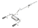 Borla Black Chrome Touring Cat-Back Exhaust System for 2012-2018 Jeep Wrangler JKU 3.6L V6