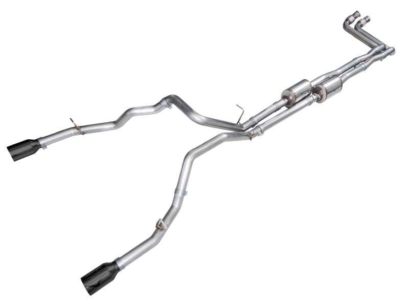 AWE Tuning 2025+ Ram 1500 3.0TT Rebel Cat-Back Exhaust with Diamond Black Tips - Part 3015-33531