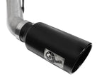 aFe Atlas 4-Inch DPF-Back Aluminized Steel Exhaust System with Black Tips for 2011-2014 Ford Super Duty Trucks (V8-6.7L)