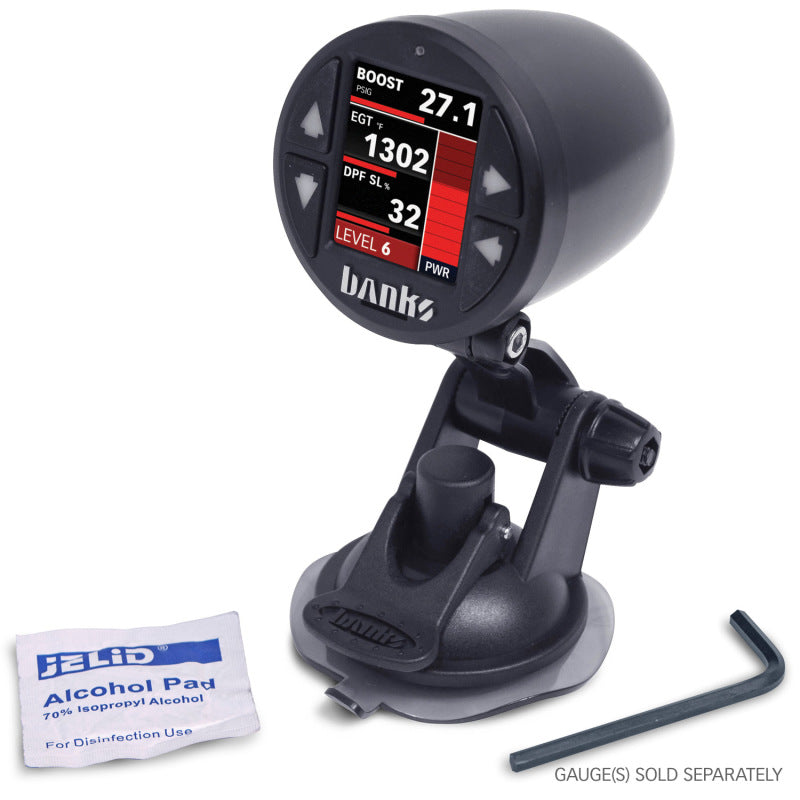 Banks Power 52mm Single Gauge Pod Kit with Sticky Base for Universal Vehicle Mounting