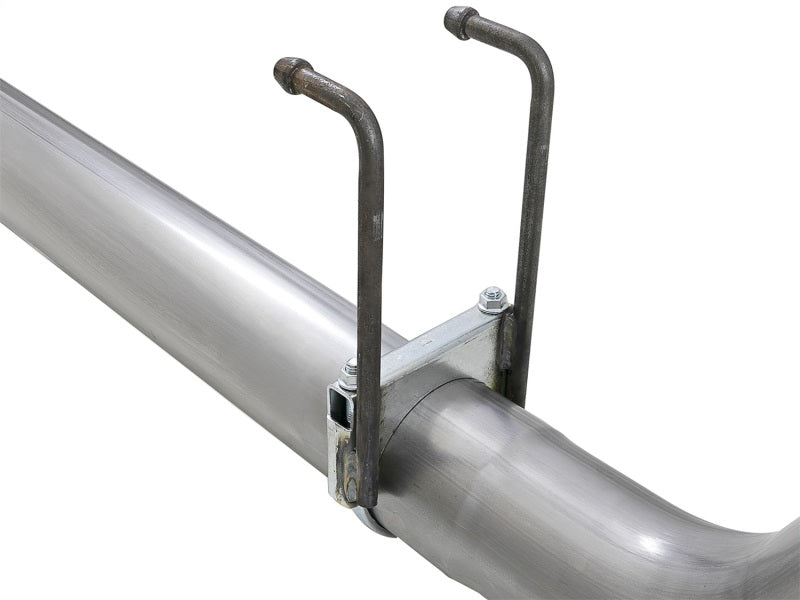 aFe Rebel XD 4-inch Stainless Steel DPF-Back Exhaust System with Dual Black Tips for 2017-2018 Ford Diesel Trucks V8-6.7L