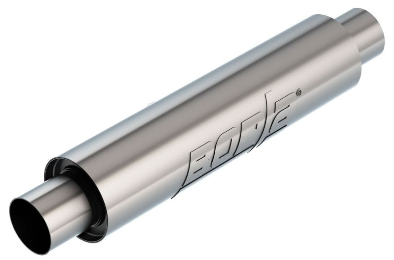 Borla XR-1 Low Profile Multi-Core Race Muffler - 2.5 Inch Inlet/Outlet, 4 Inch Round x 16 Inch Body