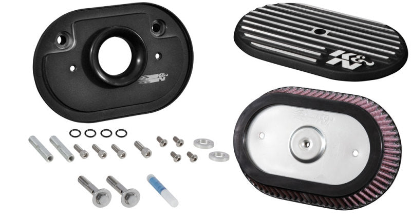 K&N Engineering Street Metal Intake System for 2008-2009 Harley Davidson Road King Models (Part No. RK-3952)