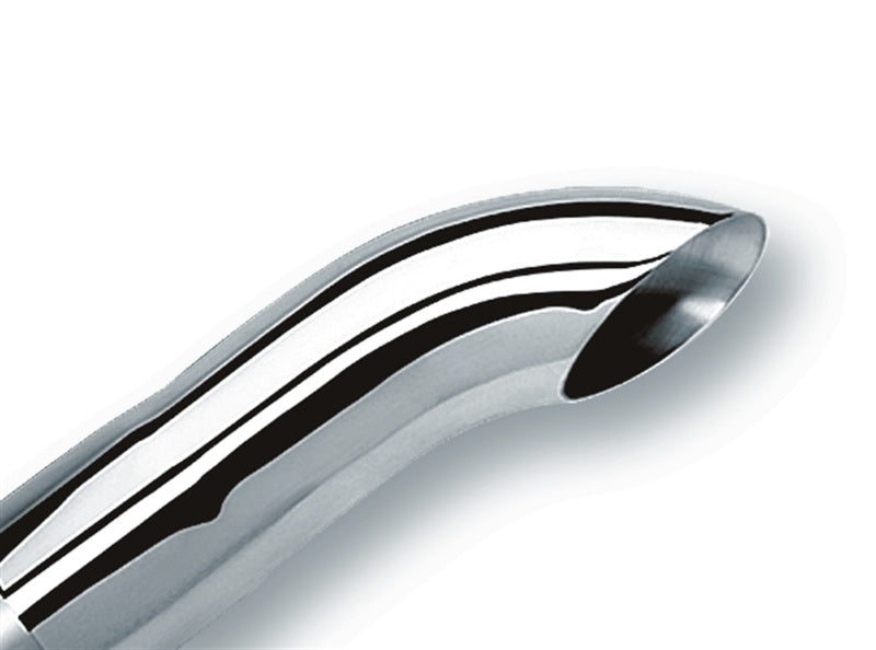 Borla Universal Polished Stainless Steel Exhaust Tip - 3 Inch Inlet, 3 Inch Outlet, Single Round Turndown/Turnout - Part Number 20140