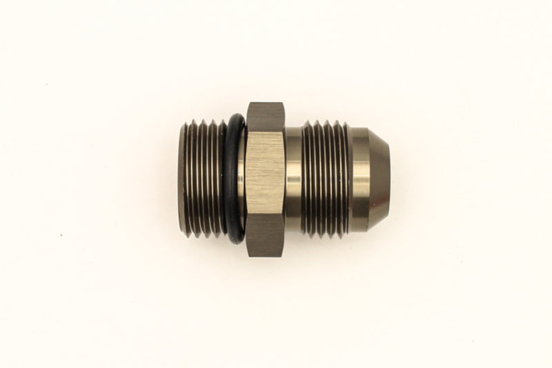 DeatschWerks 10AN ORB Male to 10AN Male Flare Adapter with O-Ring - Titanium Finish