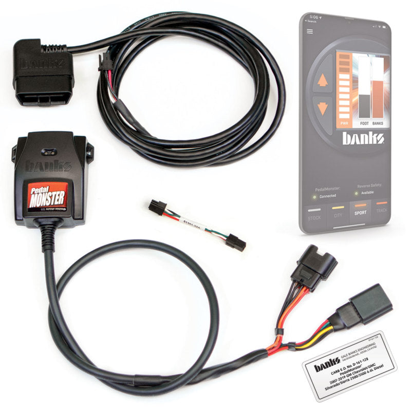 Banks Power PedalMonster Kit (Part Number 64320) for Aptiv GT 150 – Advanced Throttle Response Controller with Bi-Directional Data & Safety Features