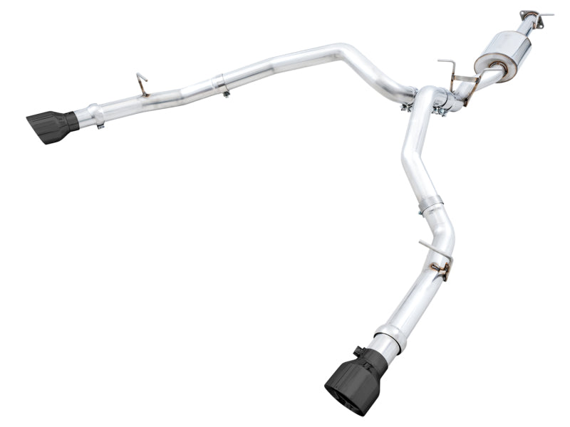 AWE Tuning 19-21 RAM 1500 5.7L Dual Rear Exit Cat-Back Exhaust with Diamond Black Tips - Part Number 3015-33006