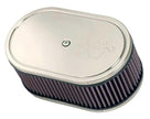 K&N Engineering Part 56-1210 Custom Air Filter Kit for Weber Carburetors - Oval 9x5.5 Inches