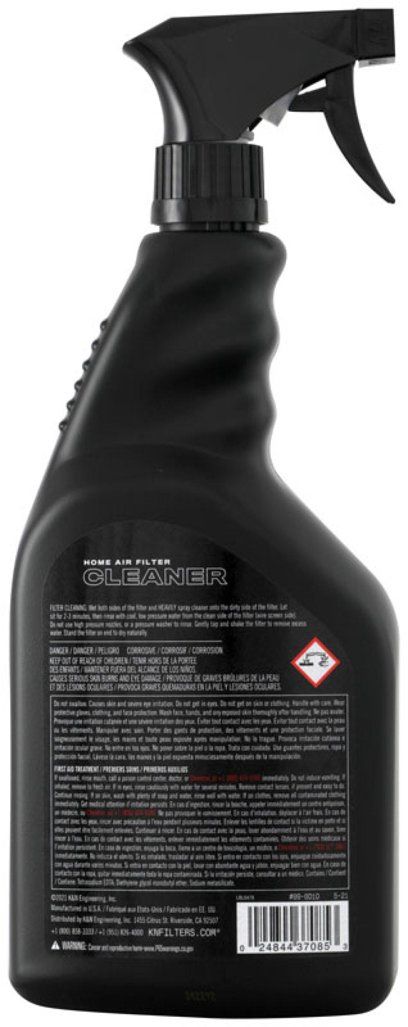 K&N Engineering HVAC Filter Cleaner 99-6010 – 32 oz Spray Bottle for Effective Air Filter Maintenance