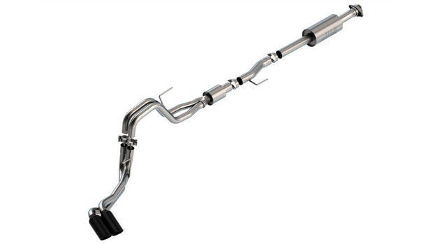 Borla F-150 2021-2025 5.0L V8 Cat-Back S-Type Exhaust System with Black Chrome Tips