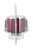 K&N Engineering 62-1513 Crankcase Vent Filter with Chrome Top and Rubber Base for Classic and Racing Engines