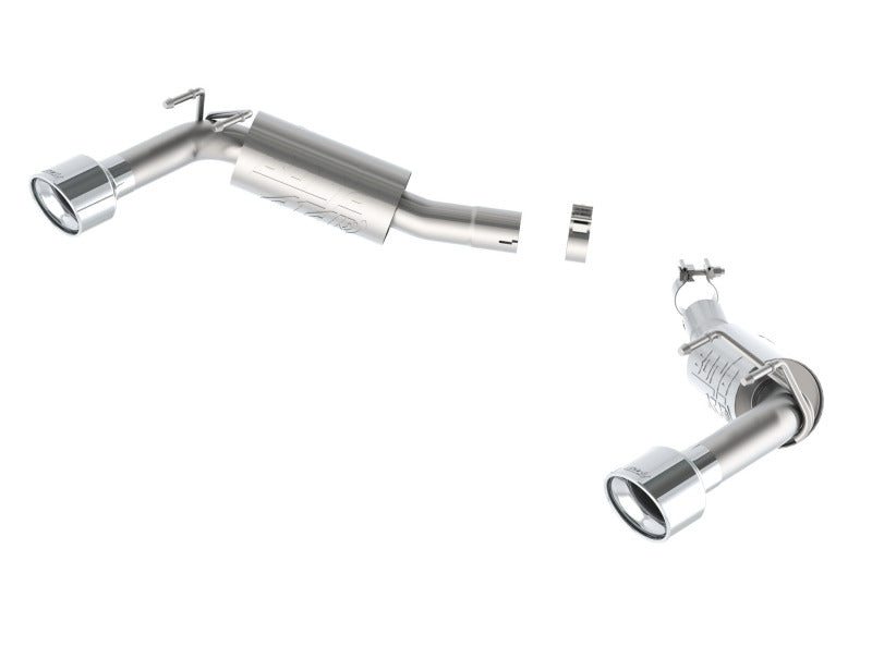 Borla ATAK Axle-Back Exhaust System for 2014-2015 Chevrolet Camaro SS 6.2L V8 RWD - Single Tip Dual Exhaust