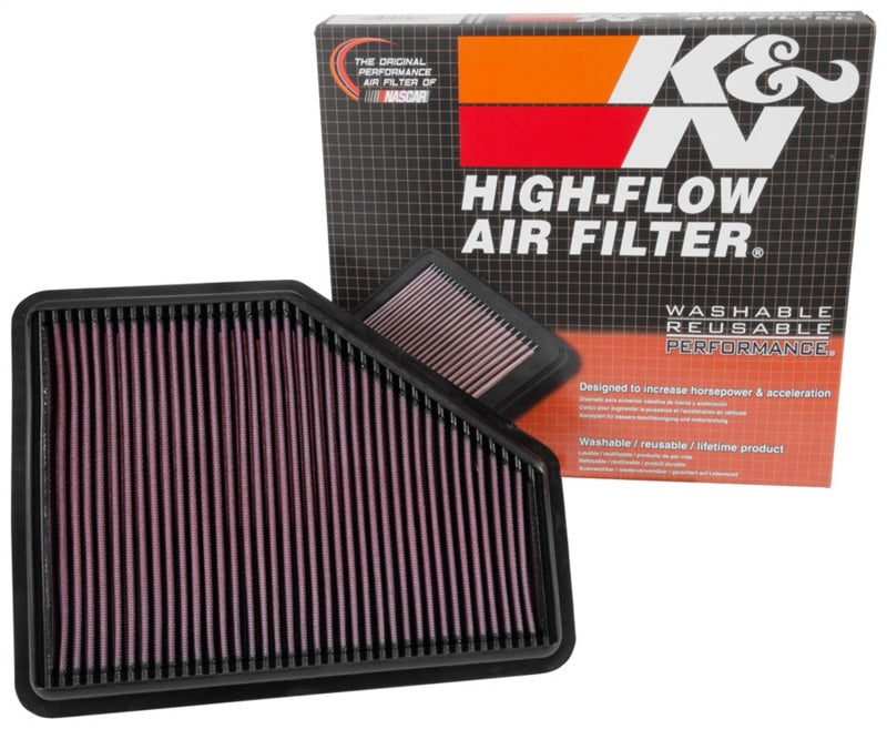 K&N Engineering 33-5051 High-Flow Reusable Air Filter for 2016-2019 Chevrolet Volt 1.5L