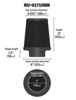 K&N Engineering RU-5171HBK Universal Rubber Round Tapered Air Filter for Dodge Ram 2500 and 3500