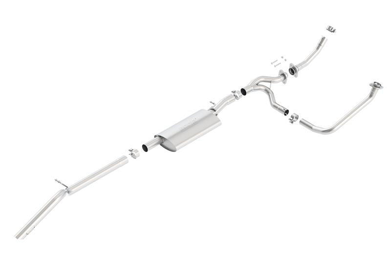 Borla High Clearance Climber Exhaust System for 2012-2015 Jeep Wrangler JKU 3.6L V6 with Dual Left Rear Exit - Part #140634